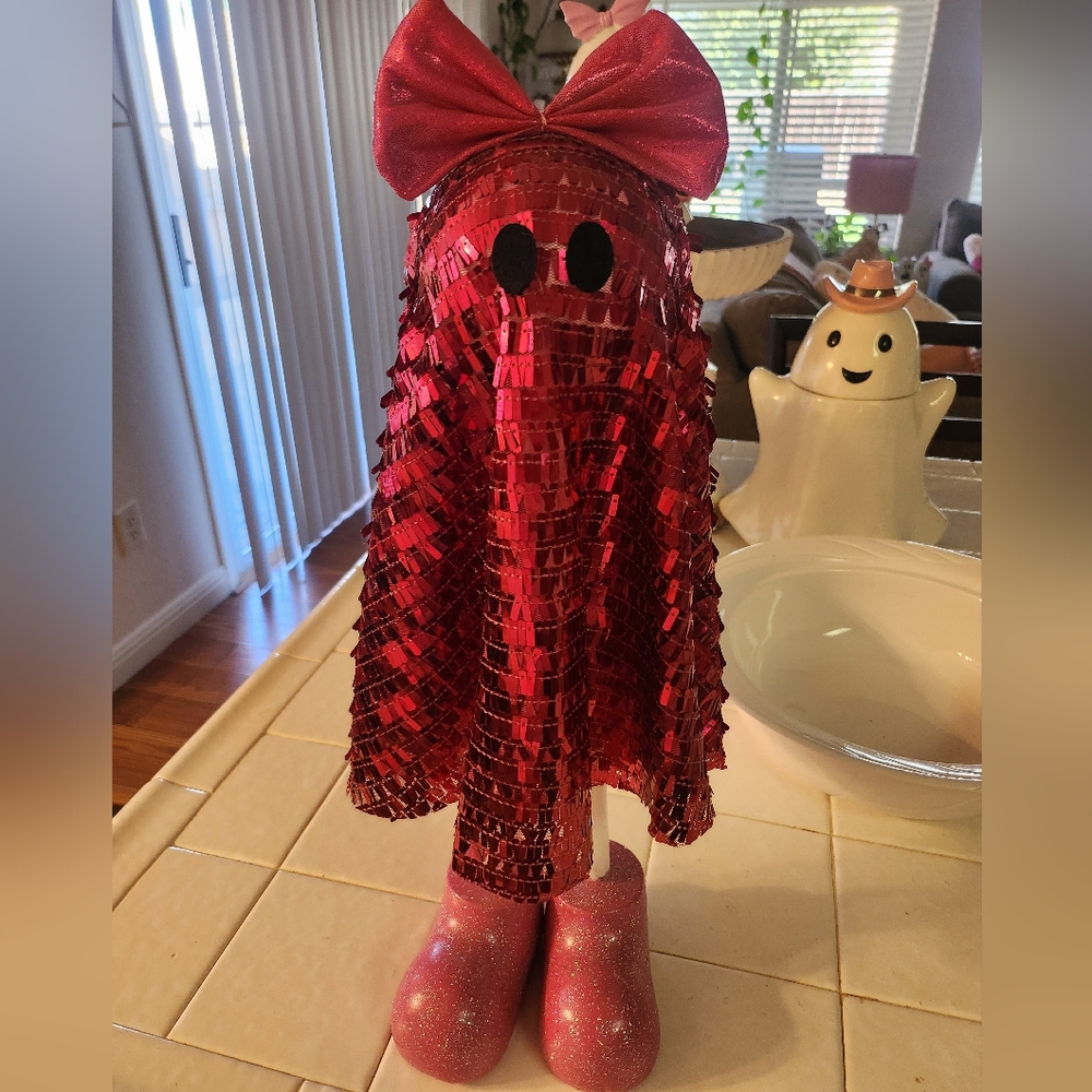 Sparkling Coquette Bow Ghost, Hot Pink Sparkling Costume, From Michaels